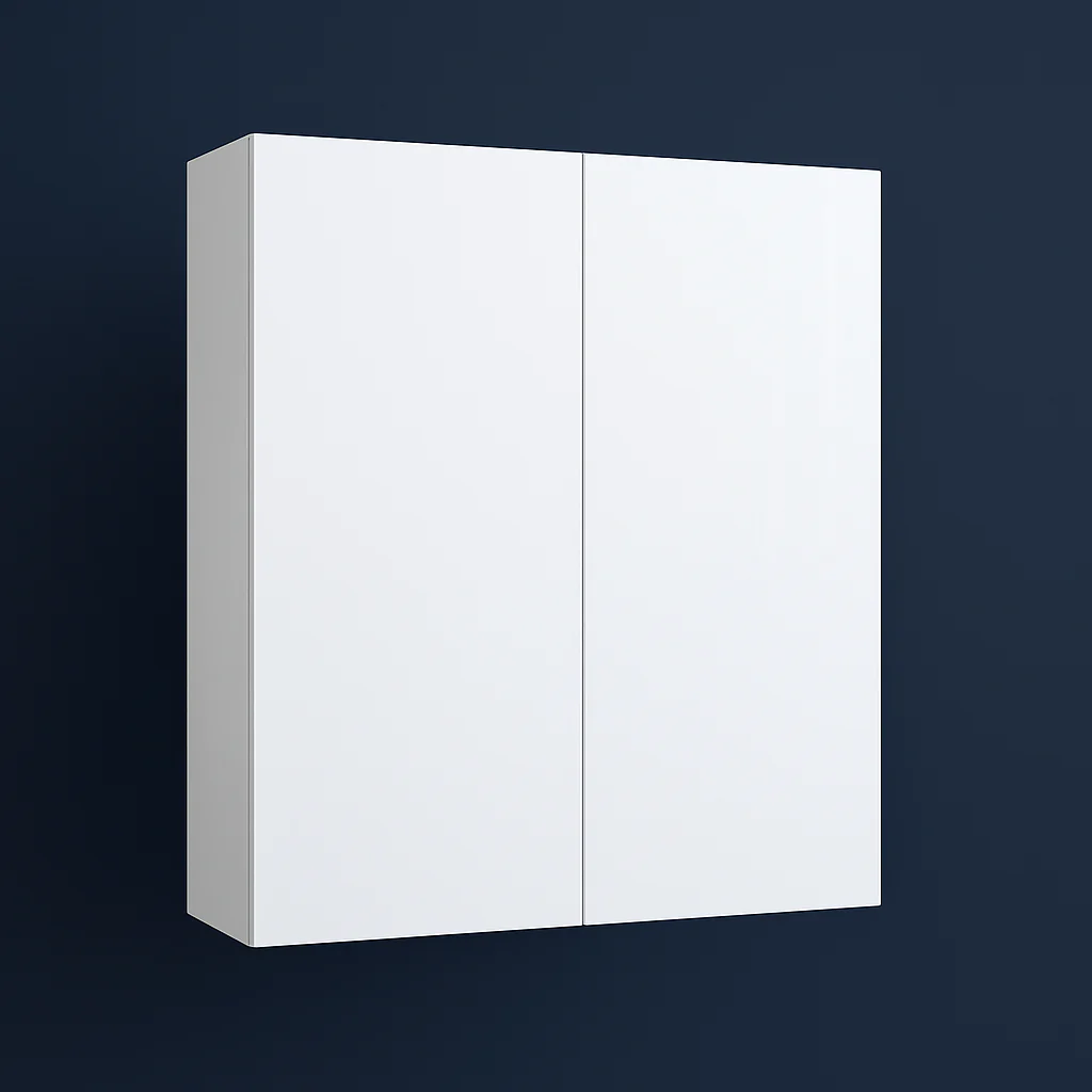 Cambridge Radiance 24 in. White Gloss Slab Wall Kitchen Cabinet