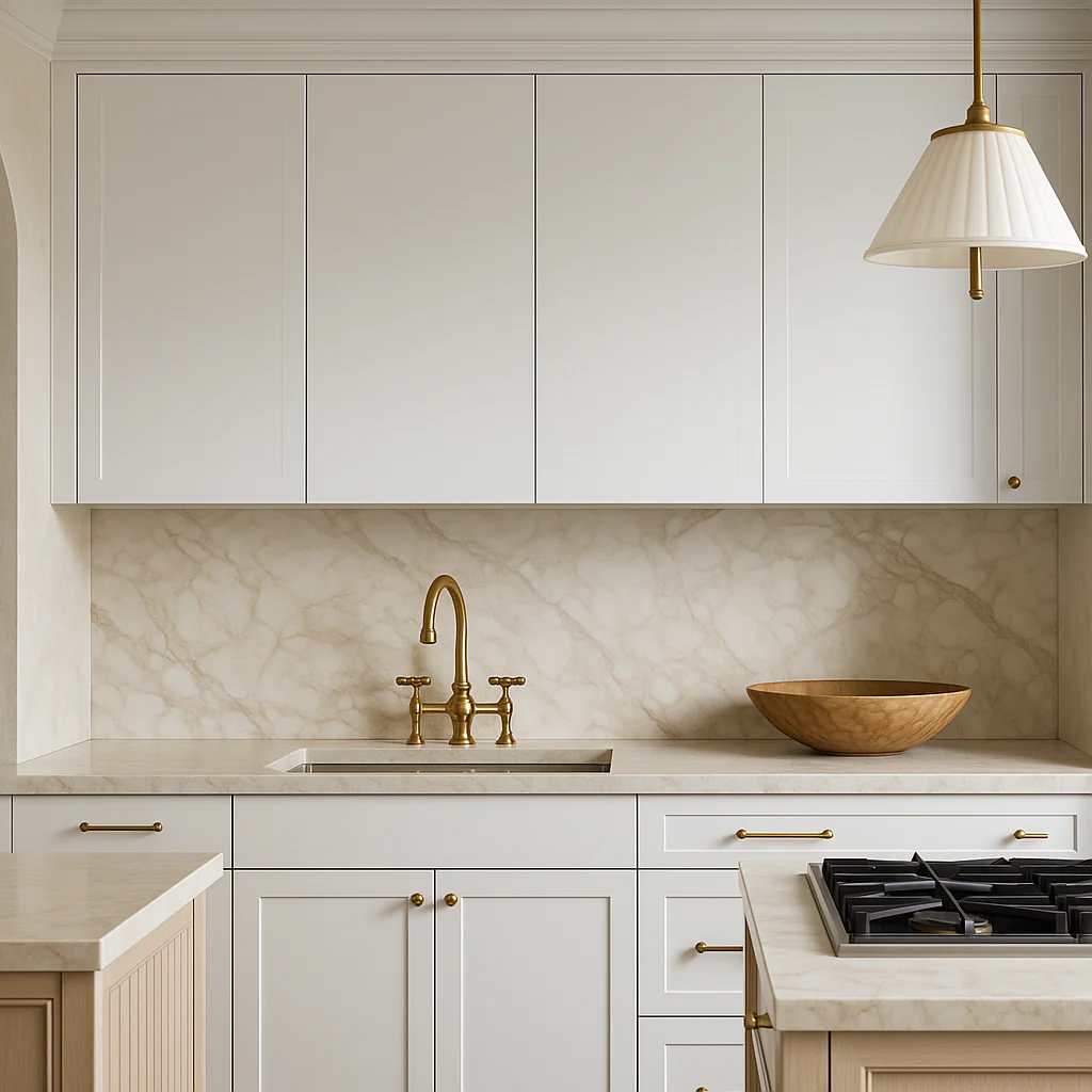 Cambridge Radiance 30 in. White Gloss Slab Wall Kitchen Cabinet - Image 3