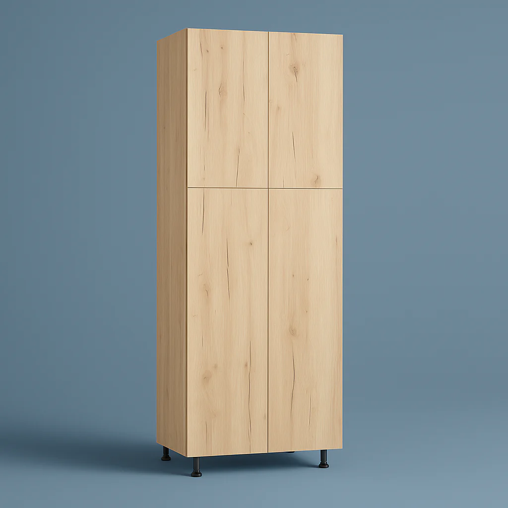 Cambridge Radiance Ready-to-Assemble Slab Pantry Kitchen Cabinet, Light Oak, 24x24x84 in.