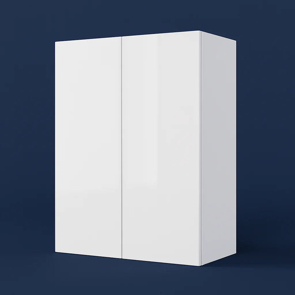 Cambridge Radiance Ready-to-Assemble Slab Wall Kitchen Cabinet in White Gloss