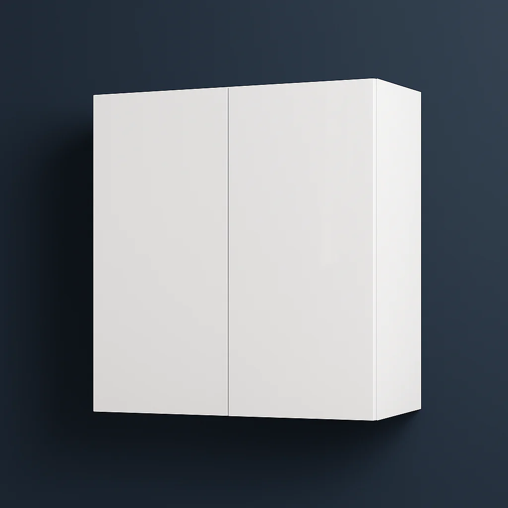 Cambridge Radiance Ready to Assemble Slab Wall Kitchen Cabinet in White Gloss - 33 in. W x 12 in. D x 36 in. H