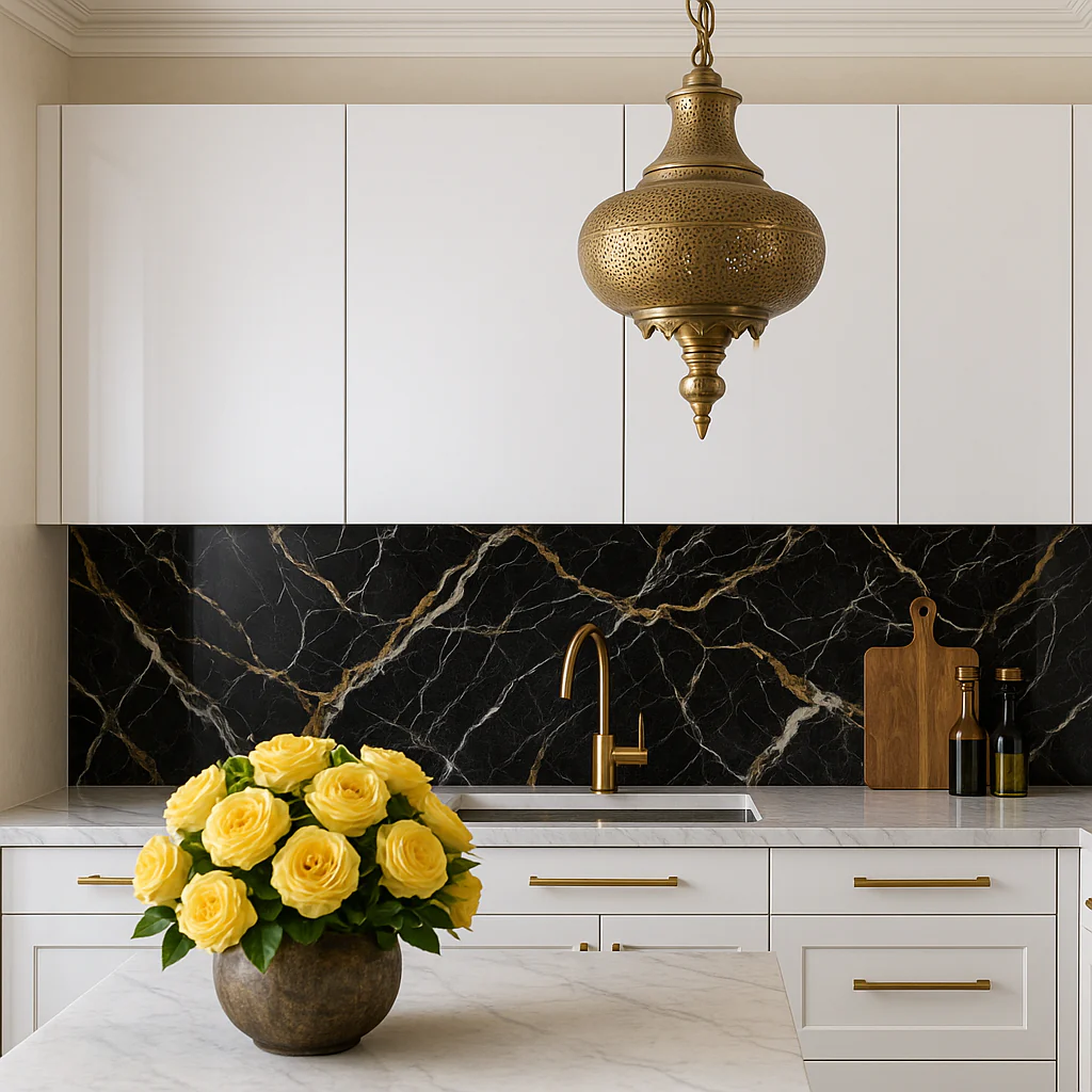 Cambridge Radiance Ready to Assemble Slab Wall Kitchen Cabinet in White Gloss - Image 2