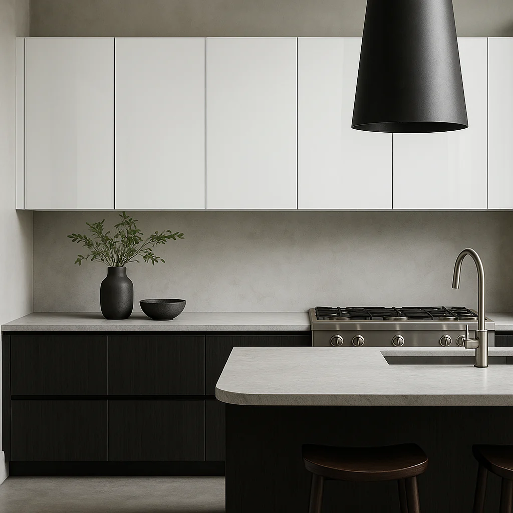 Cambridge Radiance White Gloss Slab Wall Kitchen Cabinet, 21x12x36 in. - Image 4