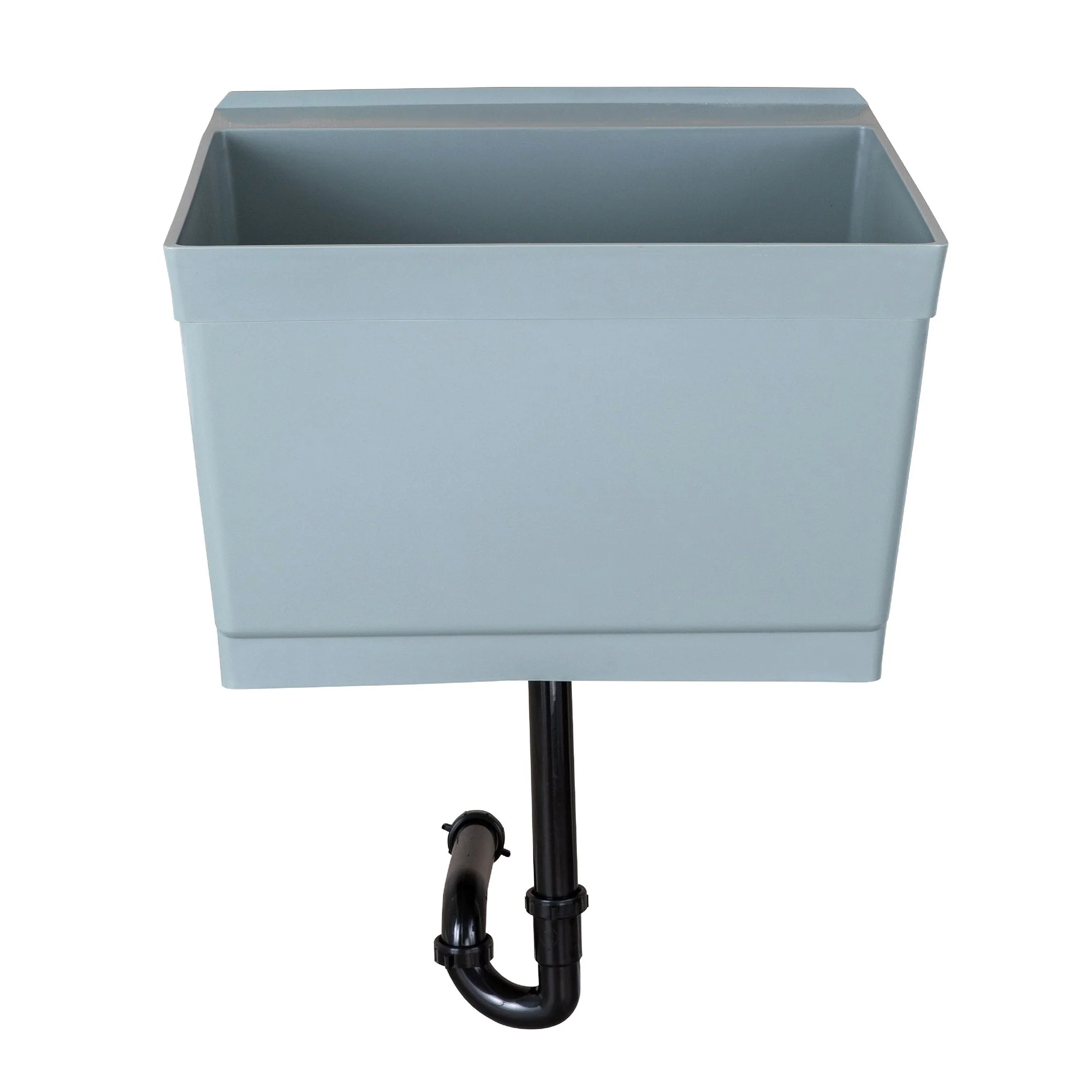 Cambridge Resources Gray Wall Mount Utility Tub with Drain - 23.5 x 22.875 Inch - Image 6