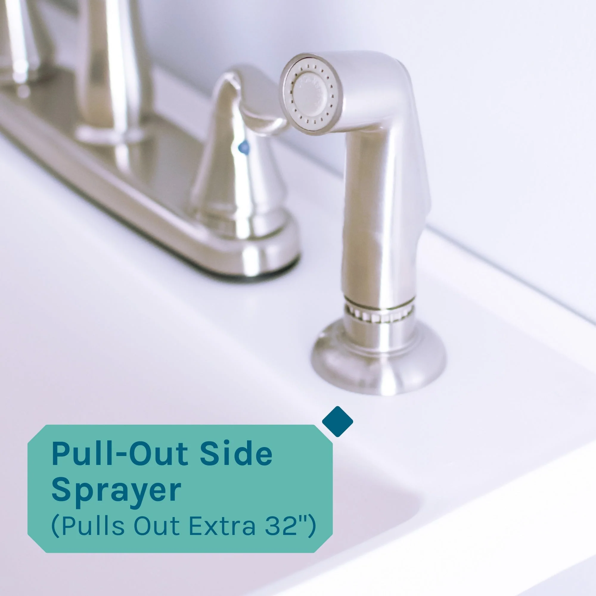 Cambridge Resources White 1-Basin Freestanding Utility Tub with Drain and Faucet - Image 4