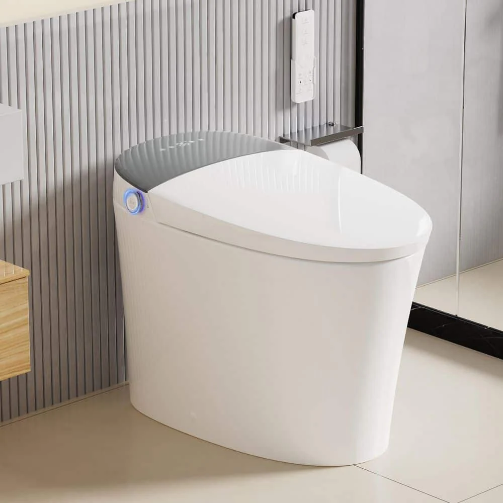 CANEST Elongated Electric Bidet Toilet with Auto Features - Dual Flush