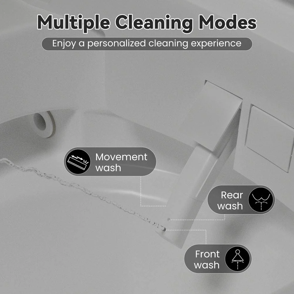 CANEST Elongated Electric Bidet Toilet with Auto Features - Dual Flush - Image 10
