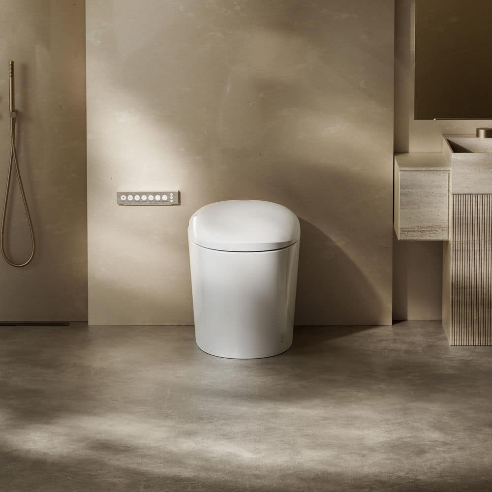 CANEST Elongated Smart Bidet Toilet Single Flush 1.08/1.45 GPF with Heated Seat and Remote - Image 2