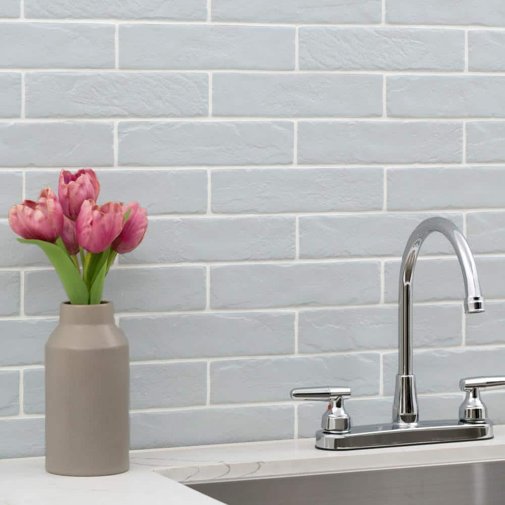 Capella Fog Brick 2 in. x 10 in. Matte Porcelain Floor and Wall Tile (5.15 sq. ft. / case) - Image 3