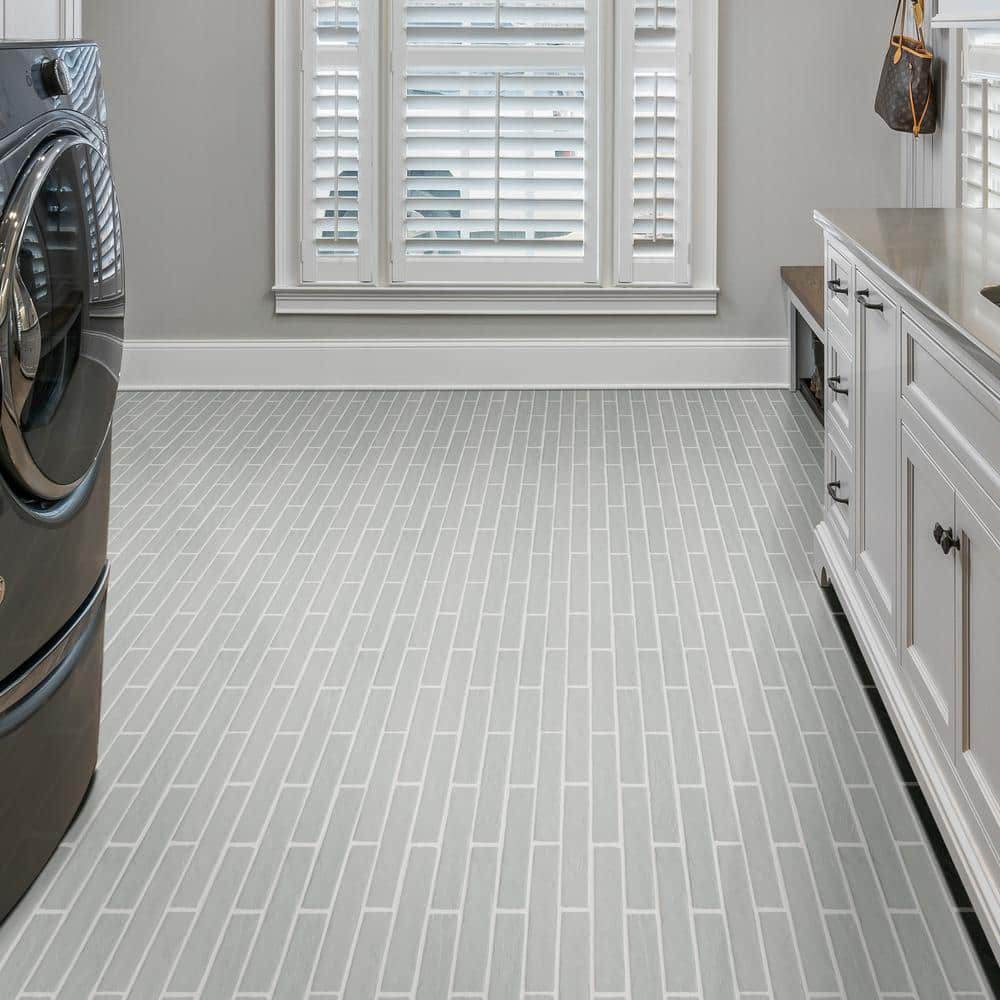 Capella Fog Brick 2 in. x 10 in. Matte Porcelain Floor and Wall Tile (5.15 sq. ft. / case) - Image 5