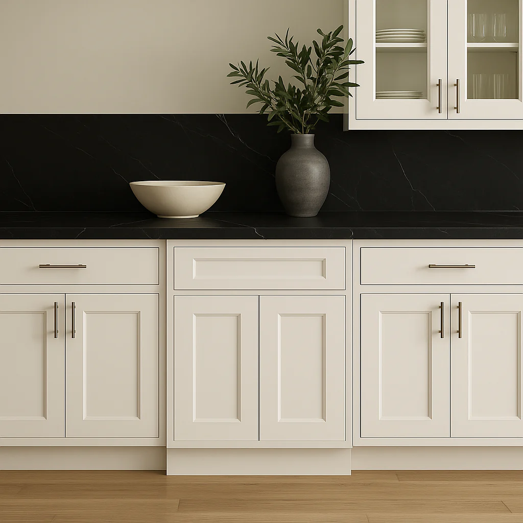 CASAINC 24" White Shaker Kitchen Base Cabinet with Drawer - Image 4