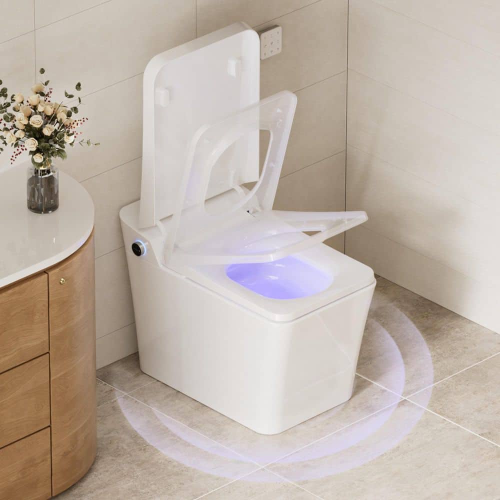 CASAINC Electric Smart Bidet Toilet with Auto Flushing and Antibacterial Seat - Image 4
