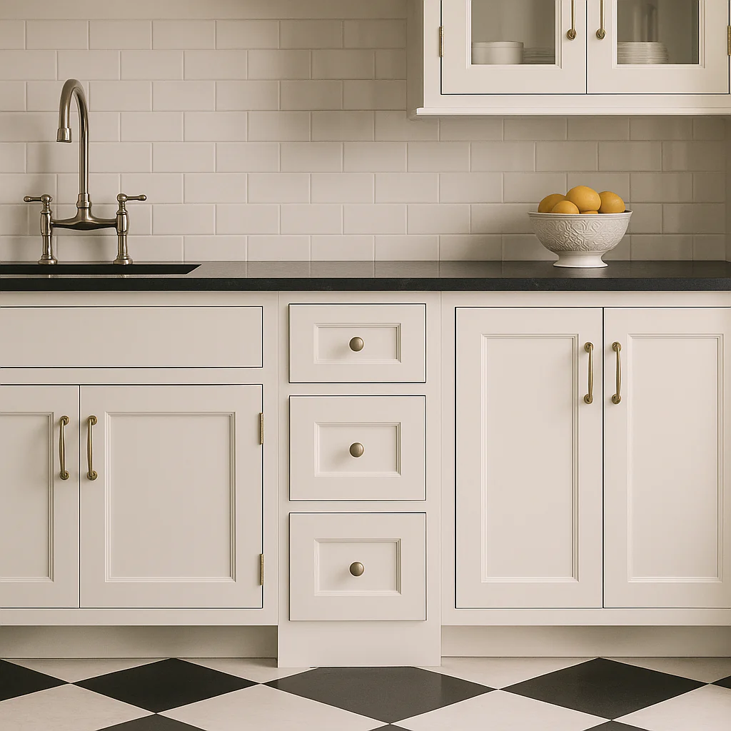CASAINC White Shaker 3-Drawer Base Kitchen Cabinet, Ready to Assemble - Image 3