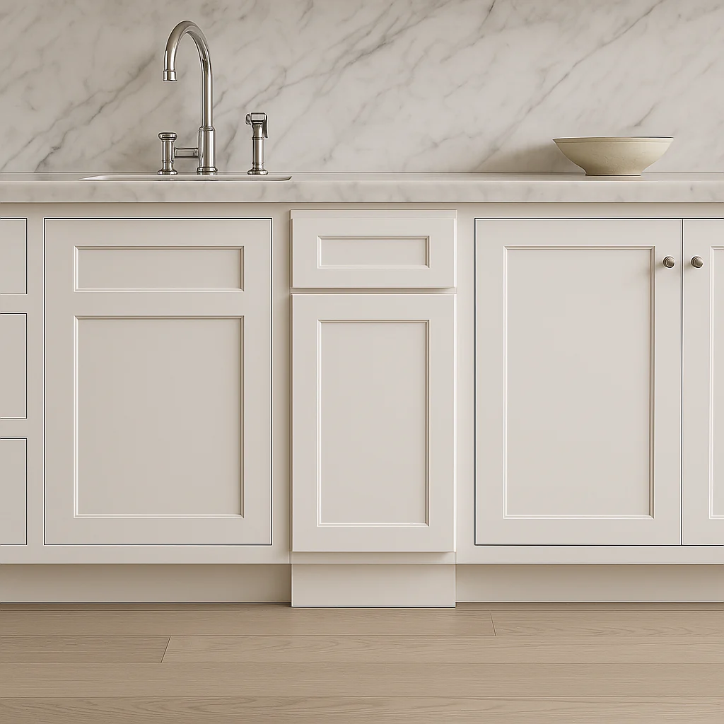CASAINC White Shaker Floor Base Kitchen Cabinet with Drawer - Image 4