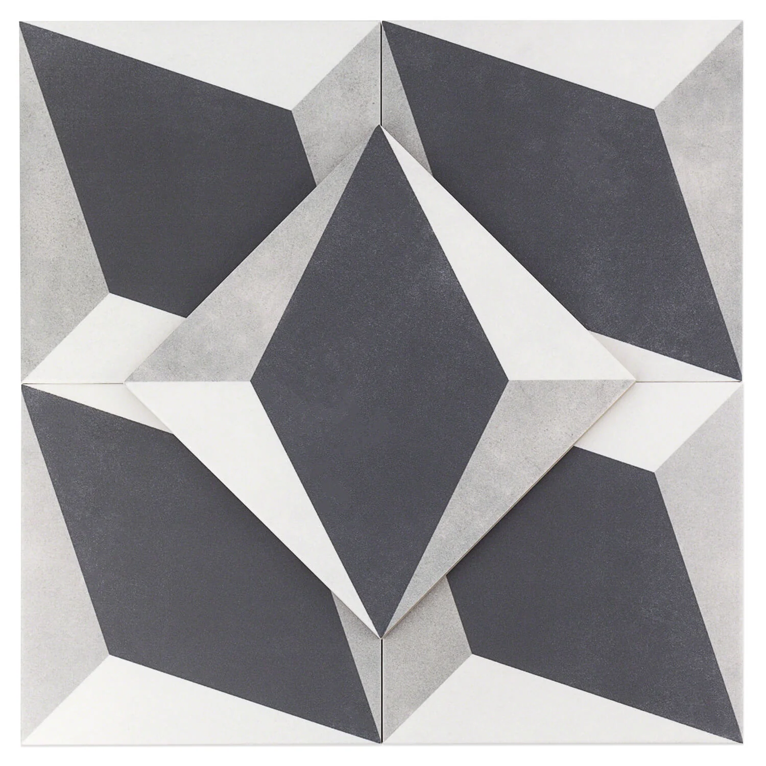 Cascais Block Gray 9x9 Matte Porcelain Tile by Lux Tile - Image 4