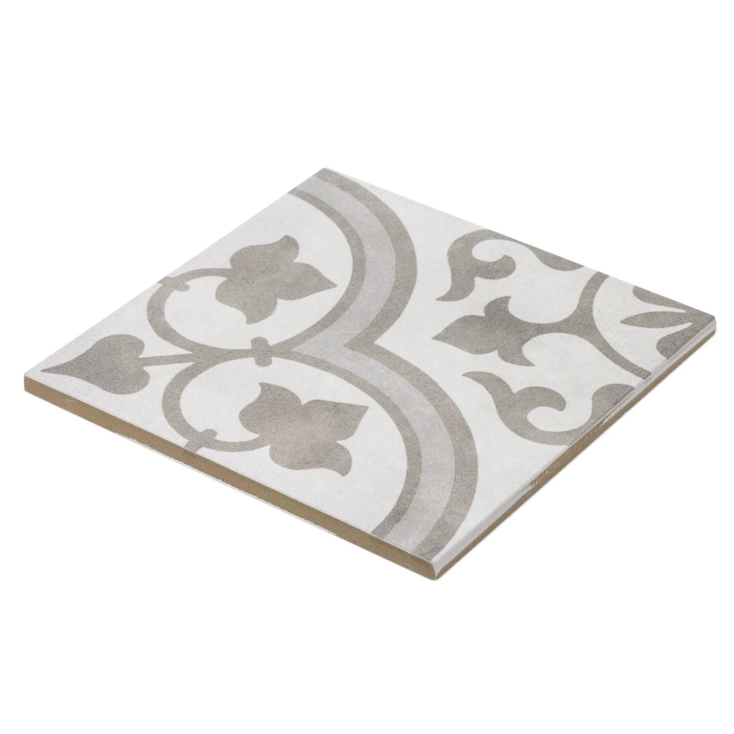 Cascais Silver Ornate 9x9 Matte Porcelain Tile - Lux Tile - Image 4