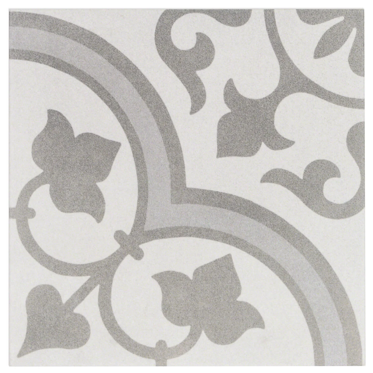 Cascais Silver Ornate 9x9 Matte Porcelain Tile - Lux Tile - Image 5