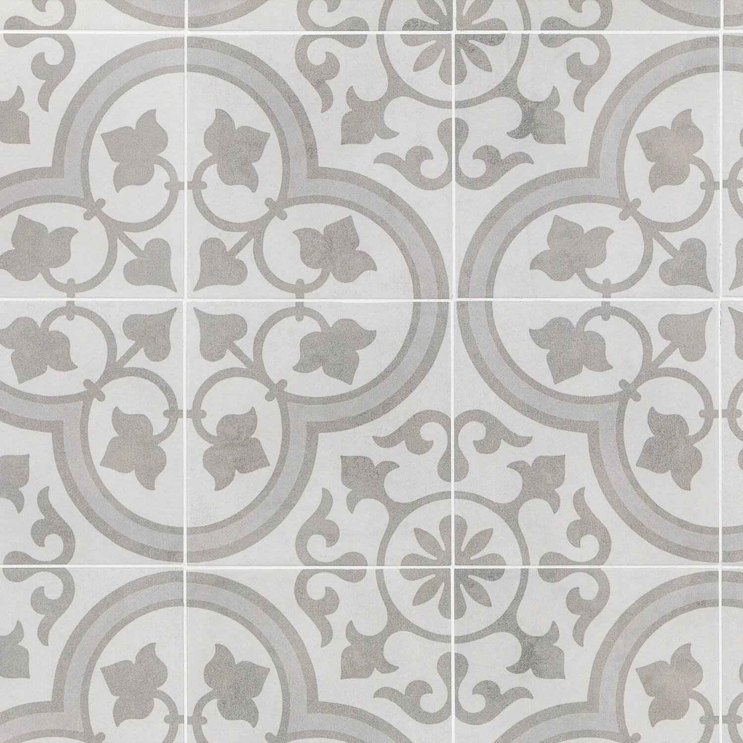 Cascais Silver Ornate 9x9 Matte Porcelain Tile - Lux Tile - Image 7
