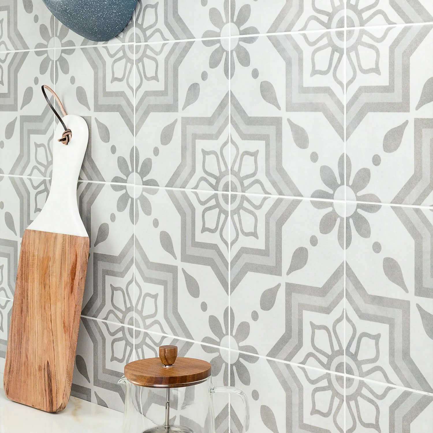 Cascais Silver Sky 9x9 Matte Porcelain Tile - Lux Tile - Image 9