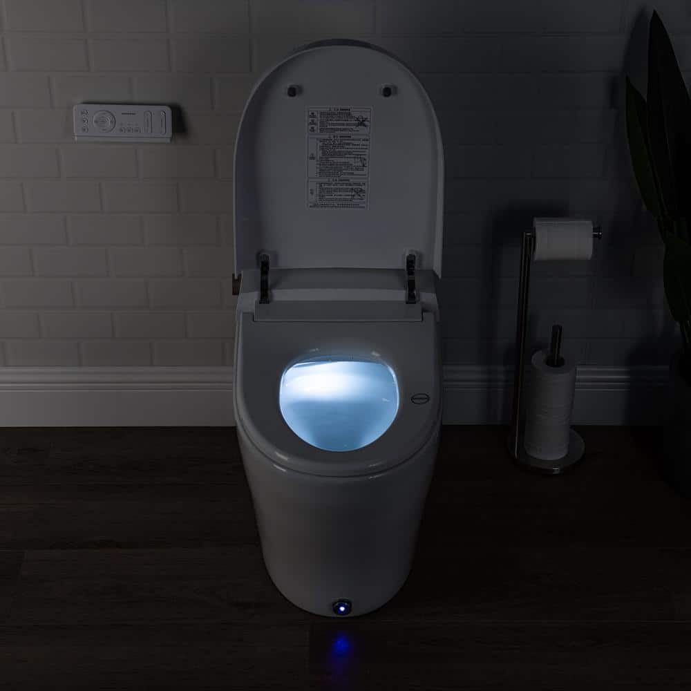 Casta Diva CD-Y070 Smart Tankless Bidet Toilet, Elongated, White, 1.28GPF - Image 4
