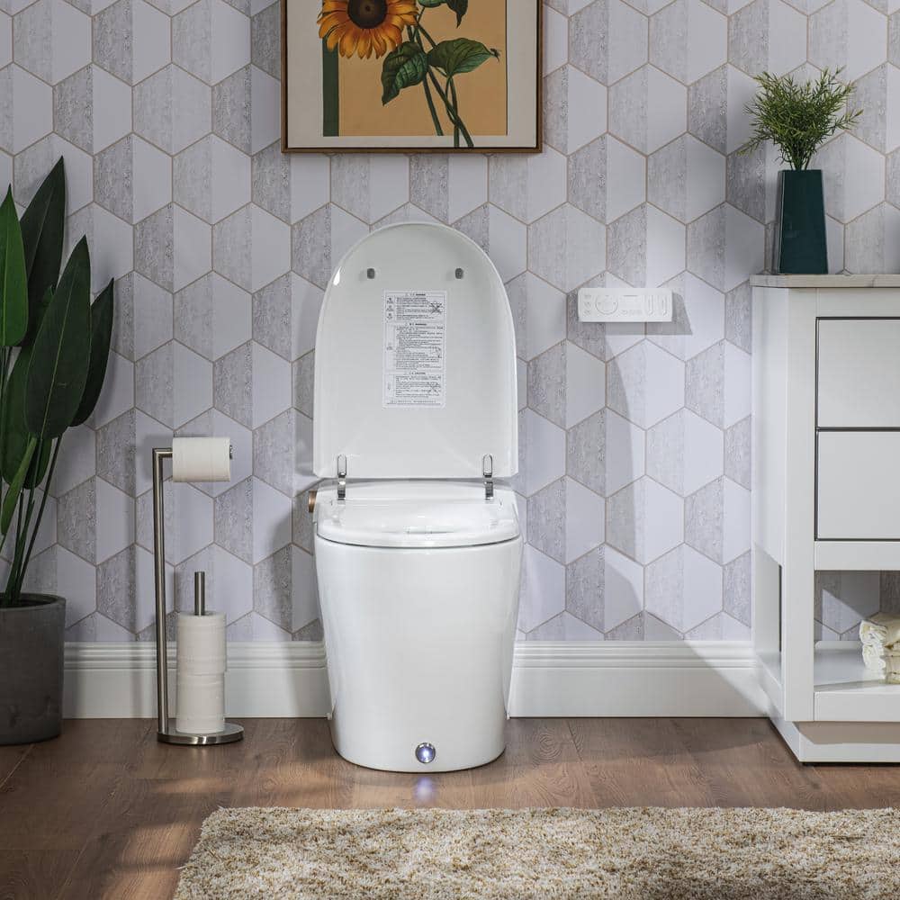 Casta Diva CD-Y070 Smart Tankless Bidet Toilet, Elongated, White, 1.28GPF - Image 5