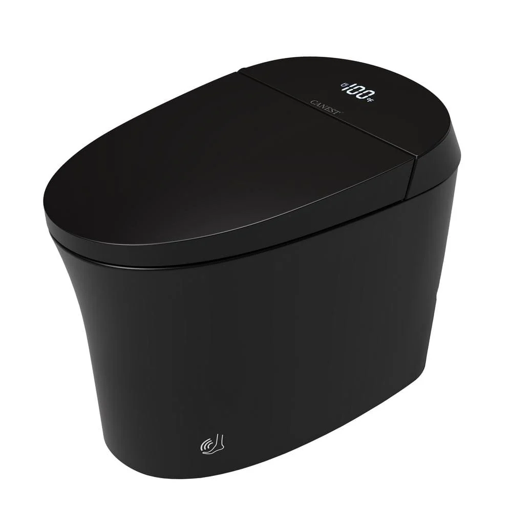 Casta Diva Elongated Bidet Toilet 1.08/1.45 GPF in Black with Heated Seat and Warm Water Bidet