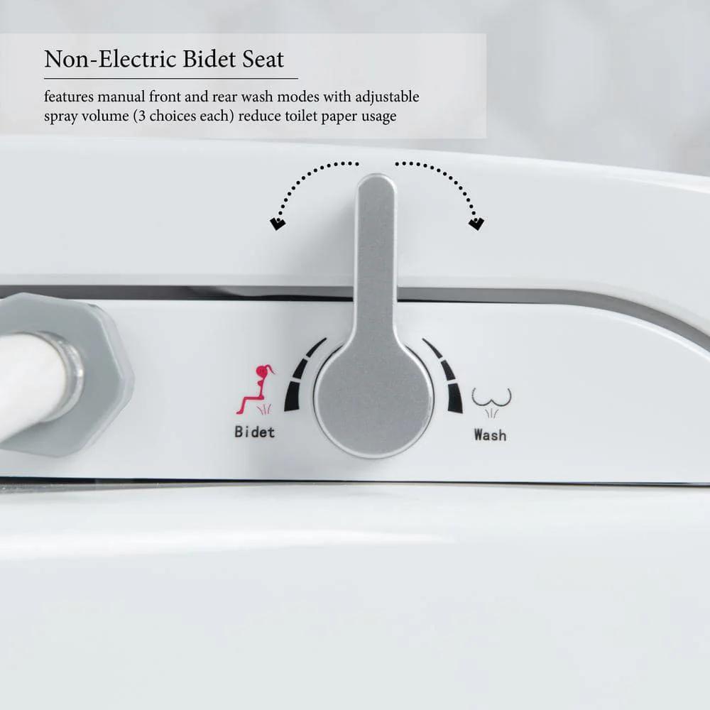 Casta Diva Elongated Bidet Toilet Combo Dual Flush in White - Image 9
