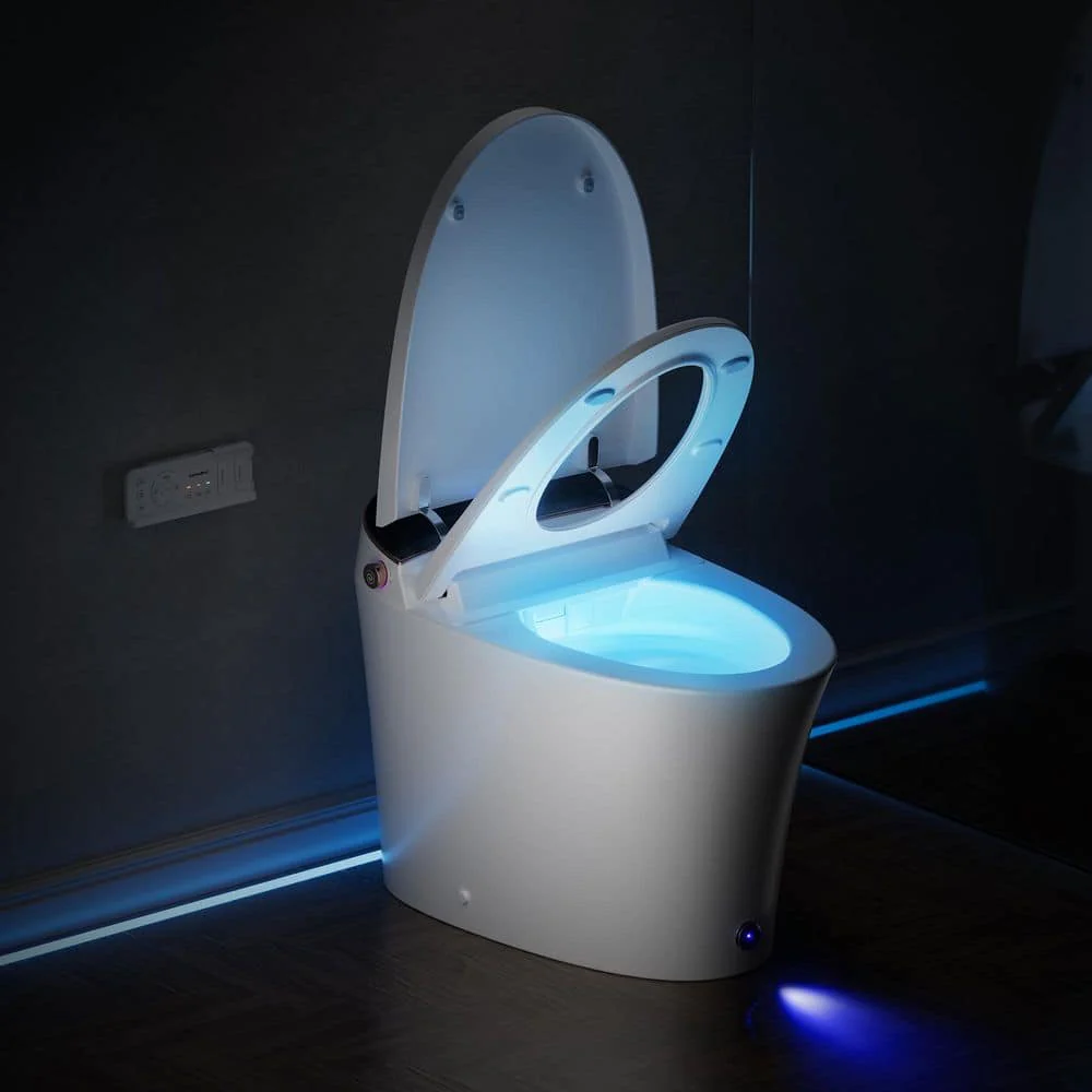 Casta Diva Elongated Electric Bidet Toilet with Auto Foam Layer, Flush & Nightlight