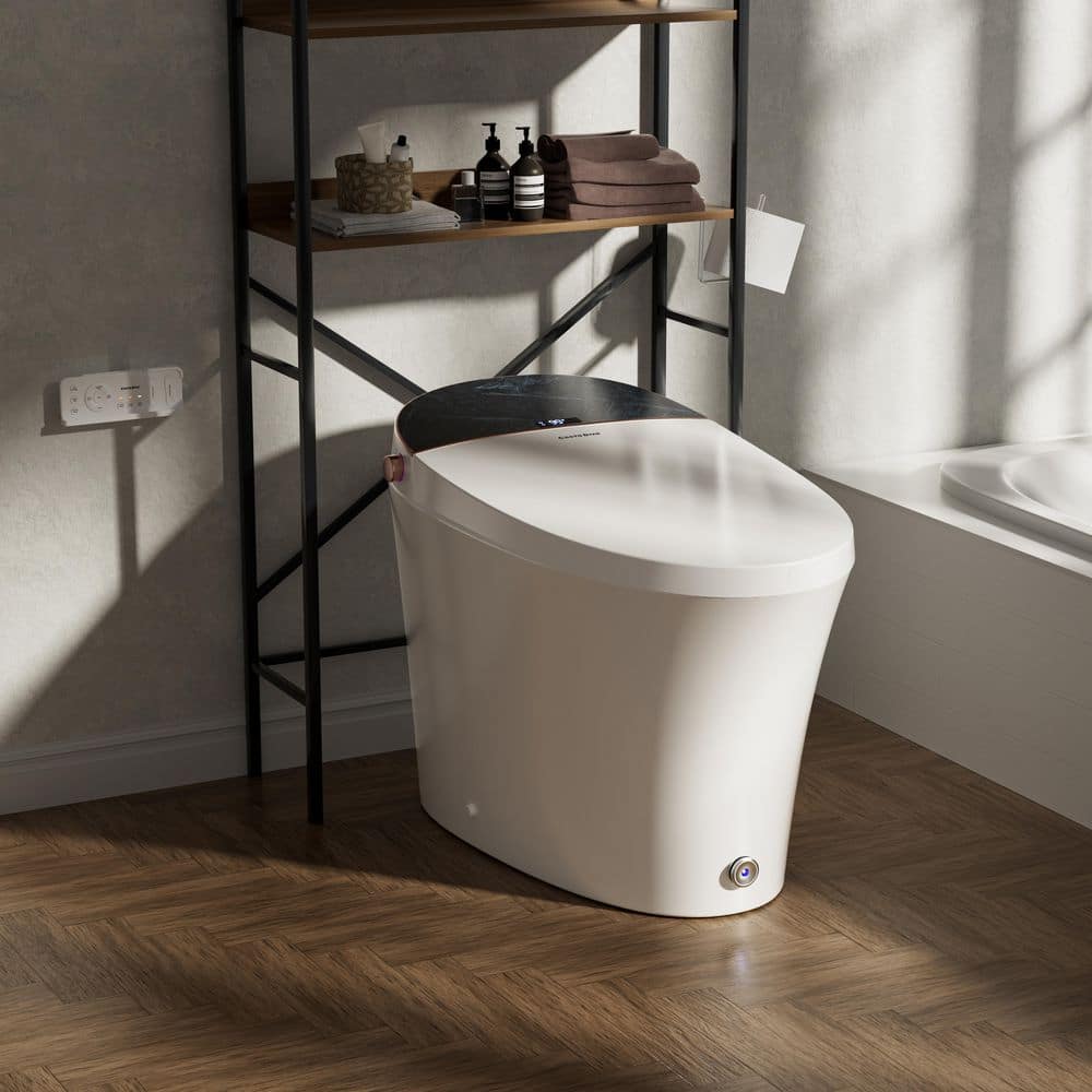 Casta Diva Elongated Electric Bidet Toilet with Auto Foam Layer, Flush & Nightlight - Image 5