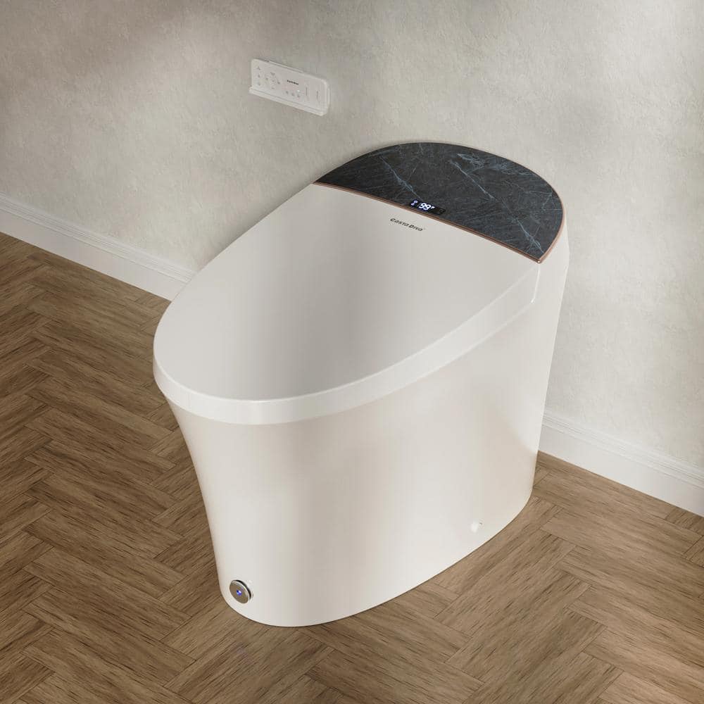 Casta Diva Elongated Electric Bidet Toilet with Auto Foam Layer, Flush & Nightlight - Image 6