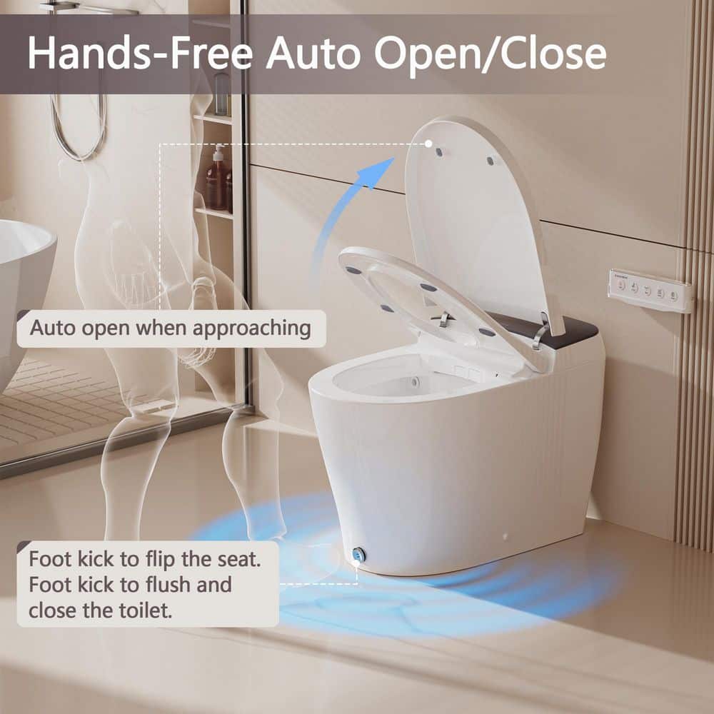 Casta Diva Elongated Electric Bidet Toilet with Auto Functions - Image 7