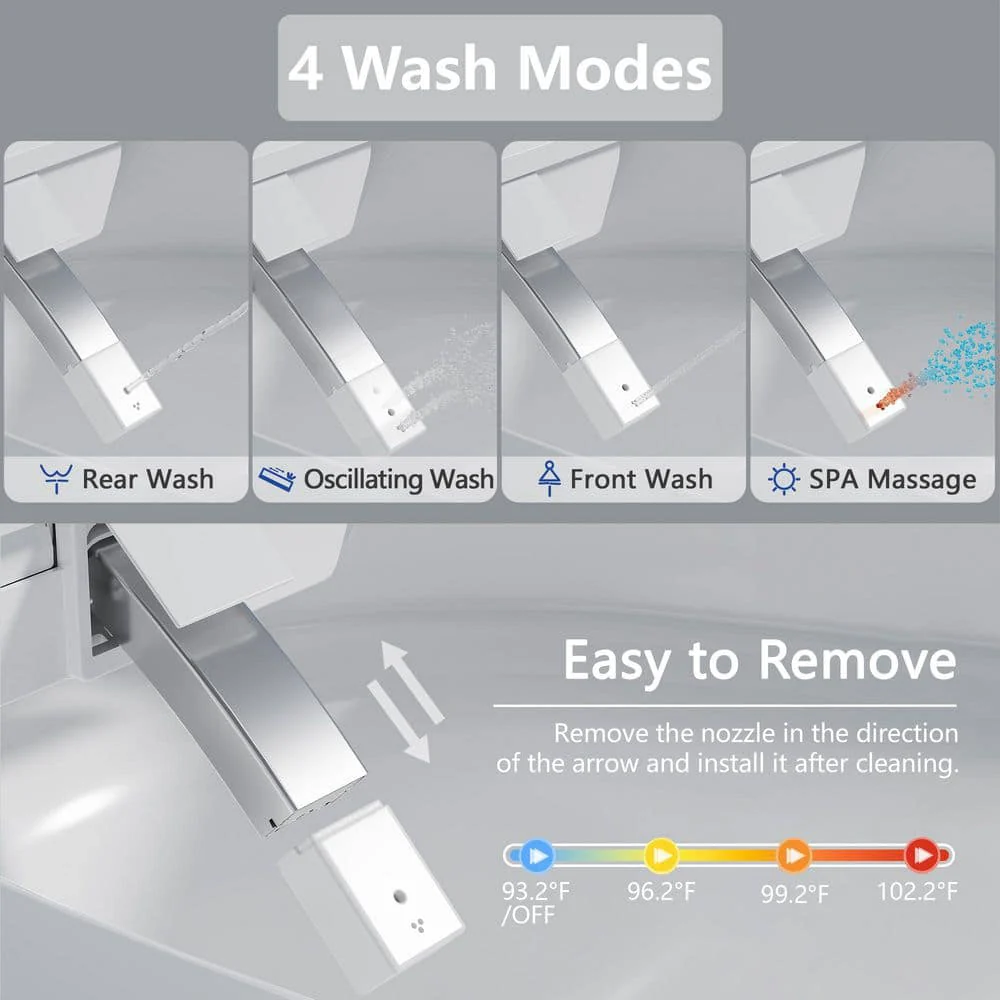 Casta Diva Elongated Electric Bidet Toilet with Auto Functions - Image 9