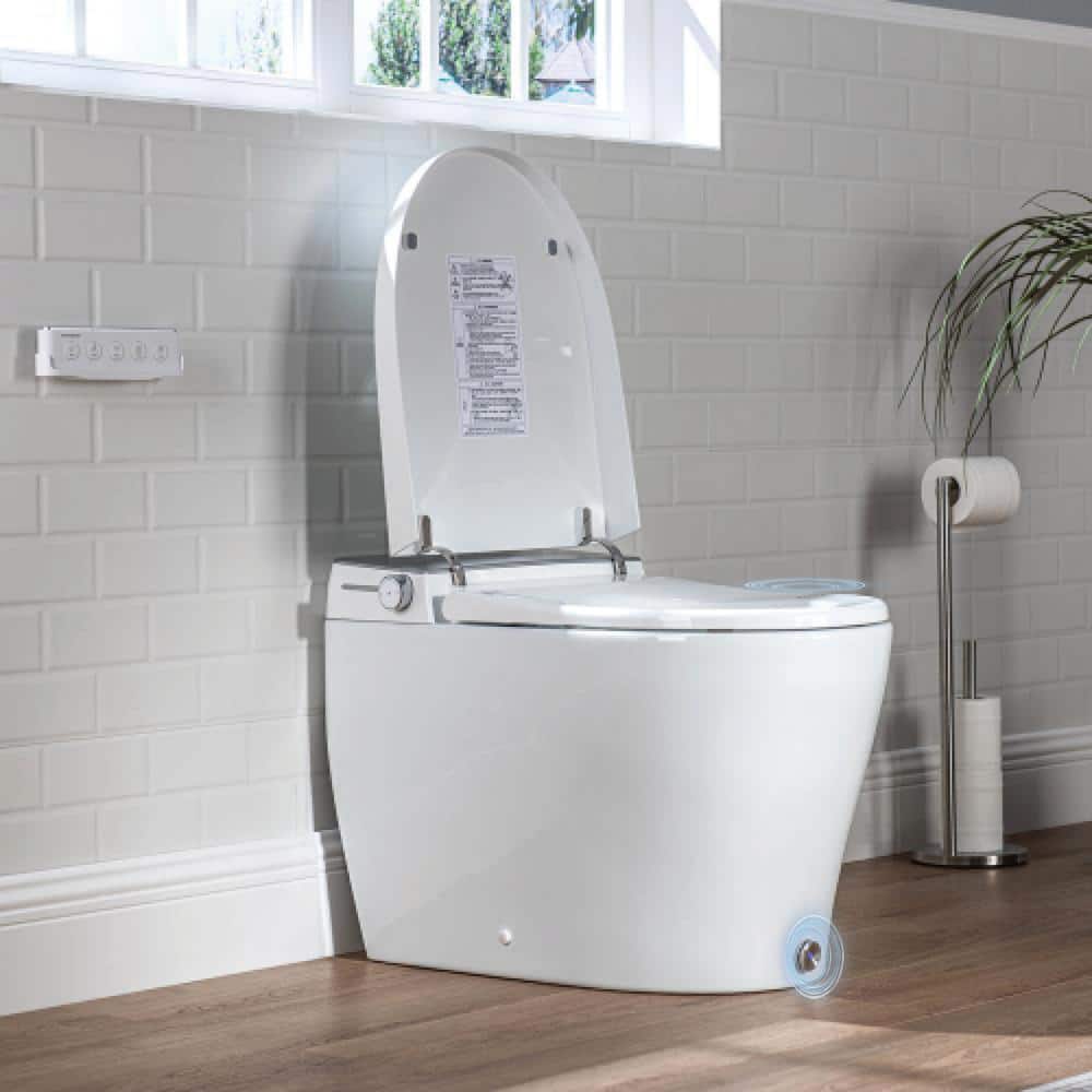 Casta Diva Elongated Electric Smart Bidet Toilet 1.06GPF with Heated Seat and Foot Sensor - Image 5