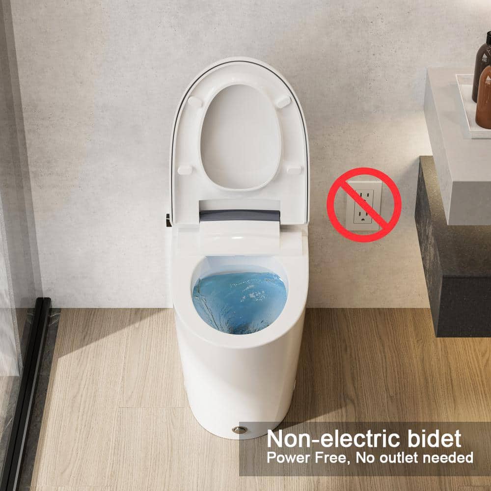 Casta Diva Elongated Non-Electric Bidet Toilet with 1.0 GPF, Rear & Front Wash - Image 4