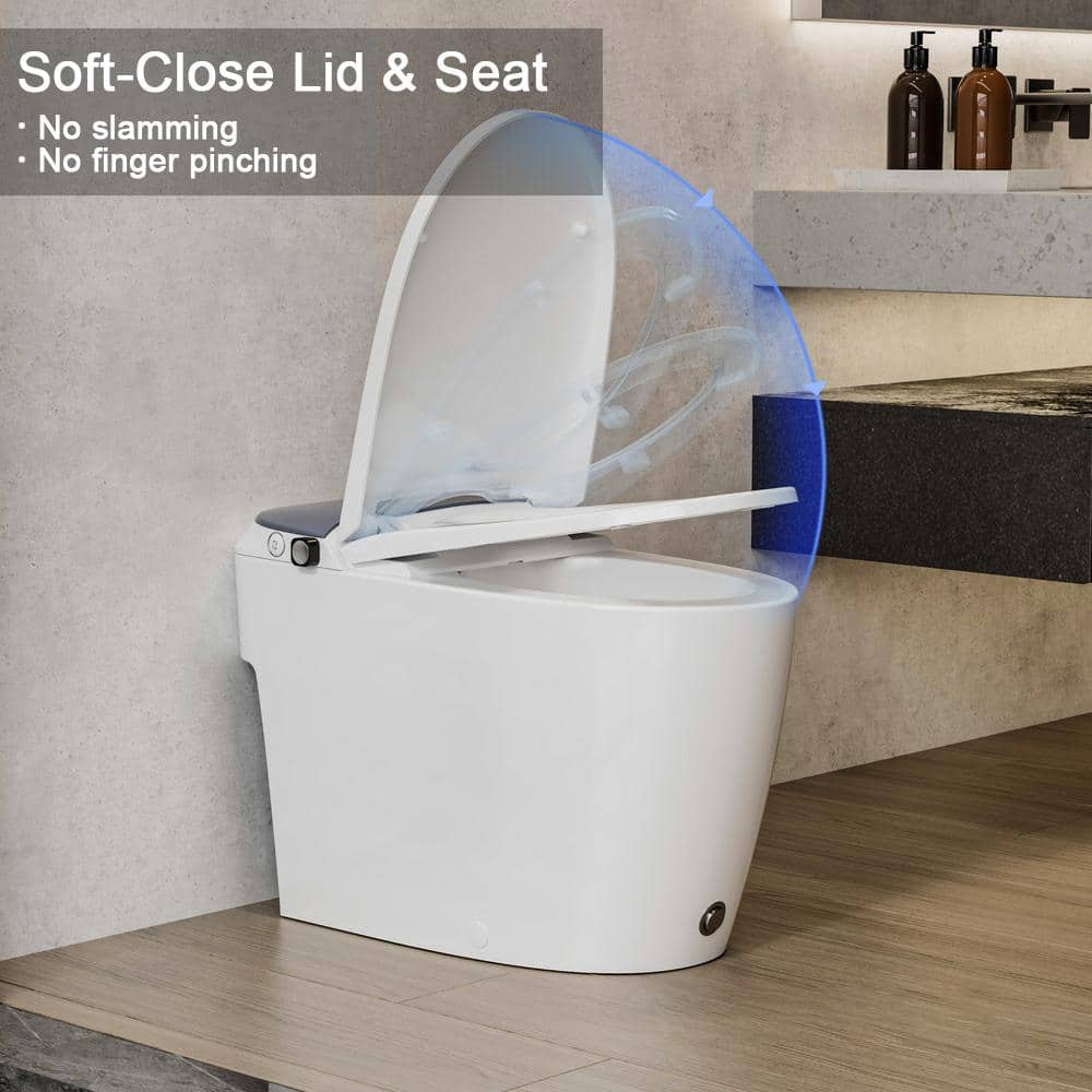 Casta Diva Elongated Non-Electric Bidet Toilet with 1.0 GPF, Rear & Front Wash - Image 6