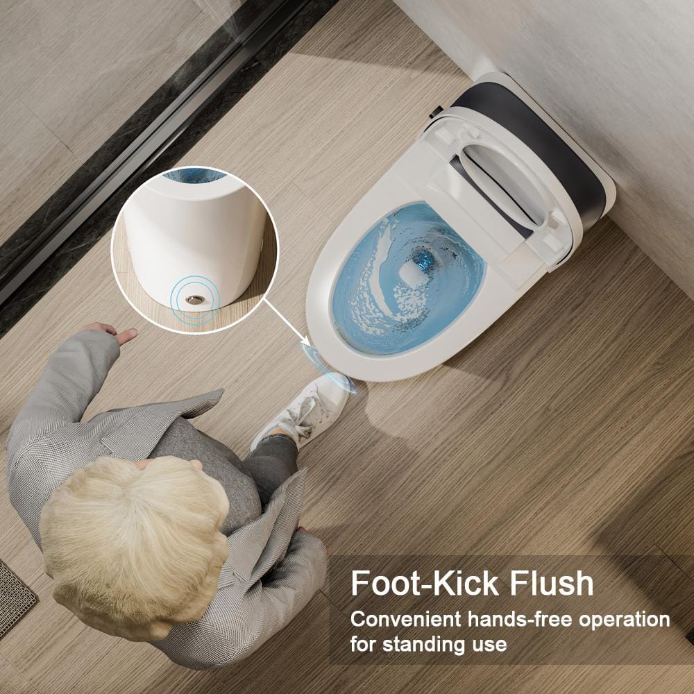 Casta Diva Elongated Non-Electric Bidet Toilet with 1.0 GPF, Rear & Front Wash - Image 7