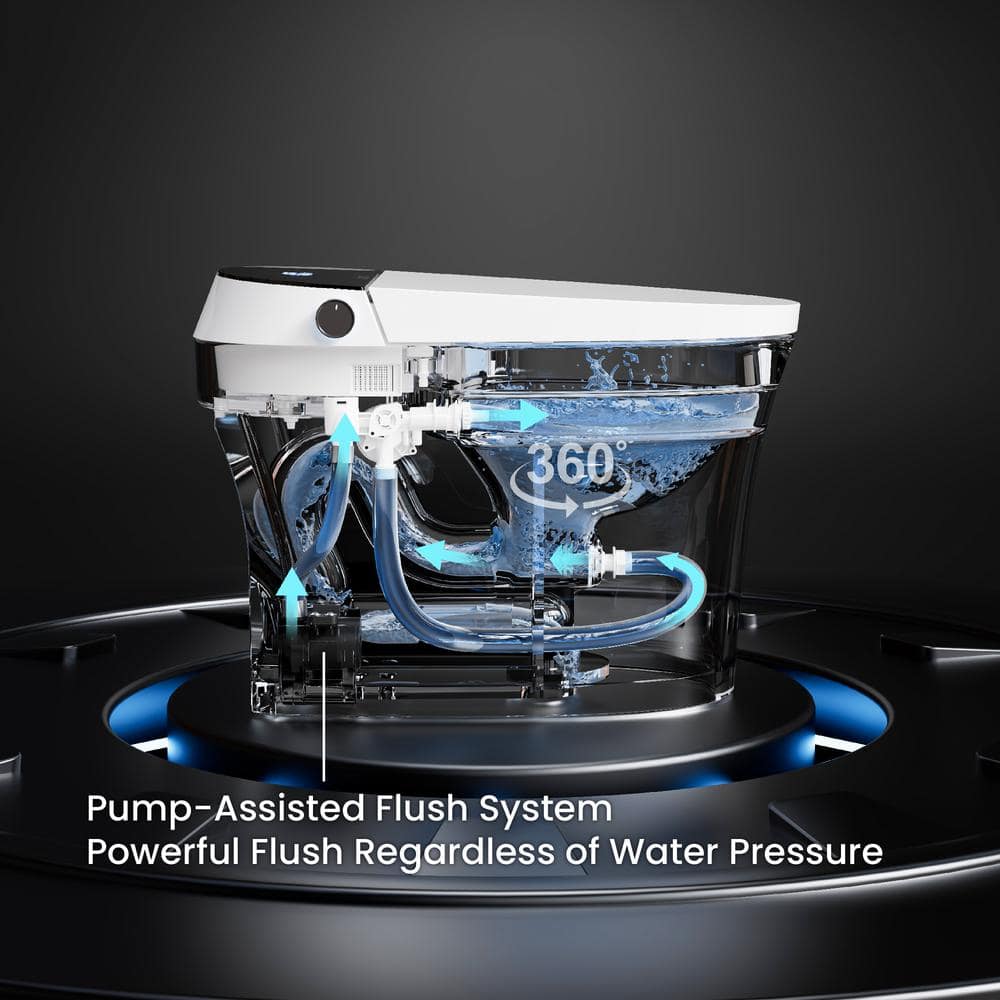 Casta Diva Smart Bidet Toilet with Auto Dual Flush & Night Light - Image 10