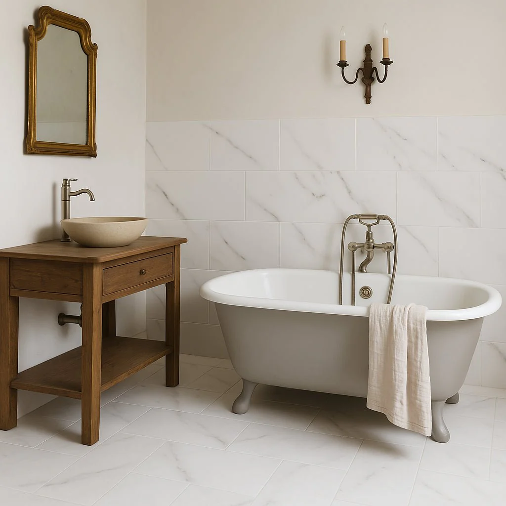 Castille Selah White Ceramic Tile - 15 x 30 Matte Finish - Image 3