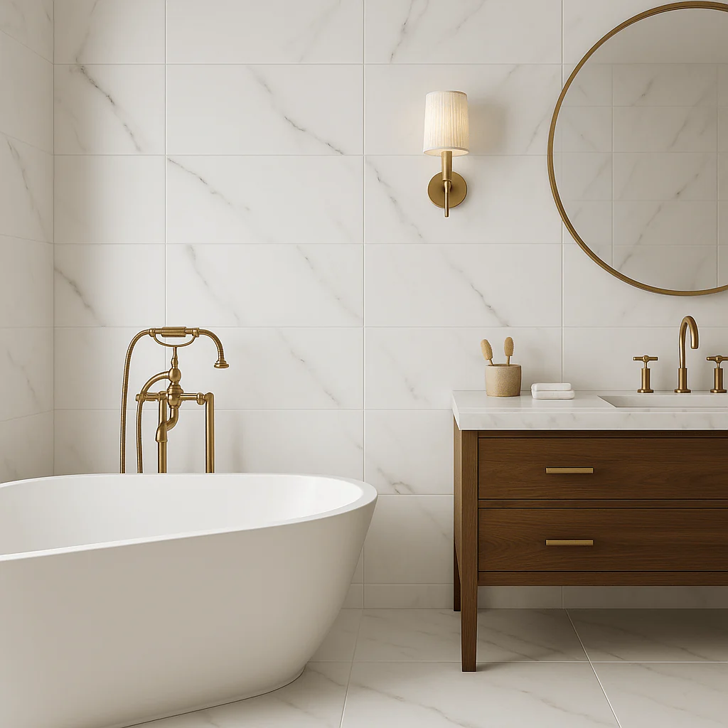 Castille Selah White Ceramic Tile - 15 x 30 Matte Finish - Image 4