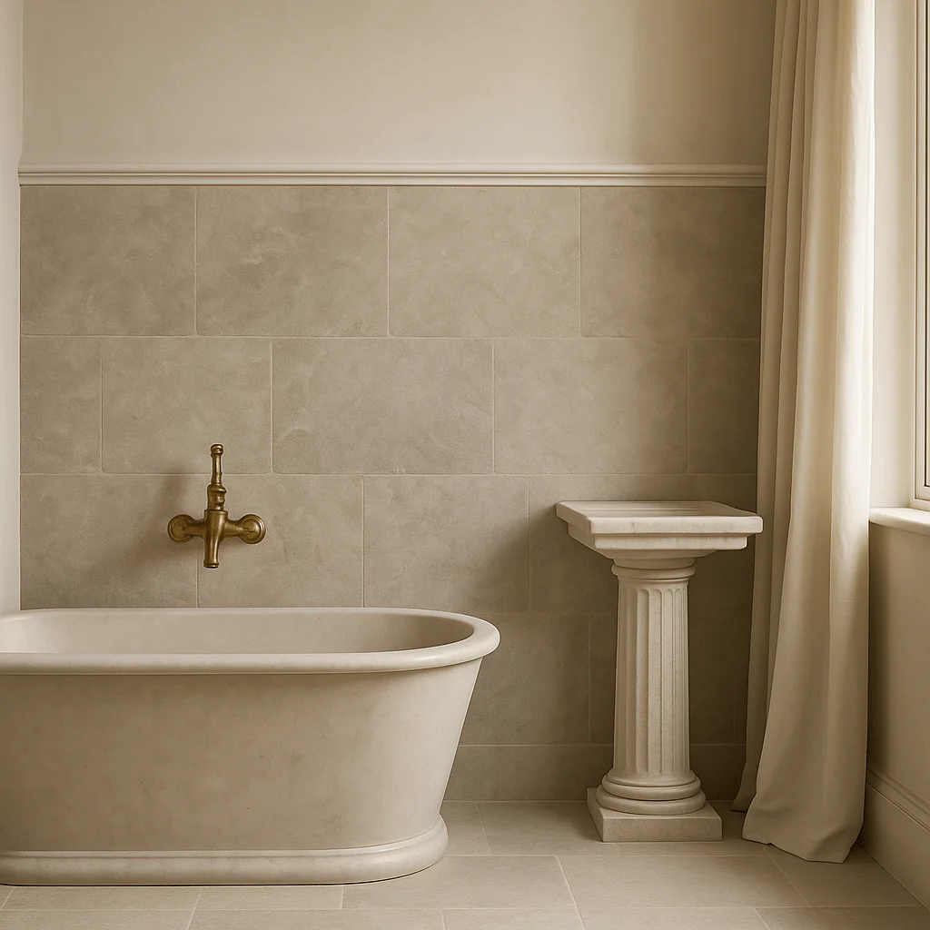 Castille Vienna Pearl Porcelain Tile - 17 x 26 Matte Finish, Durable and Waterproof - Image 4