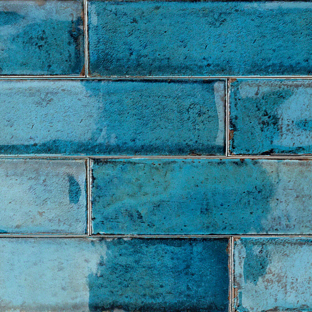 Castle Denim Blue 3x12 Polished Ceramic Subway Tile - Lux Tile - Image 6