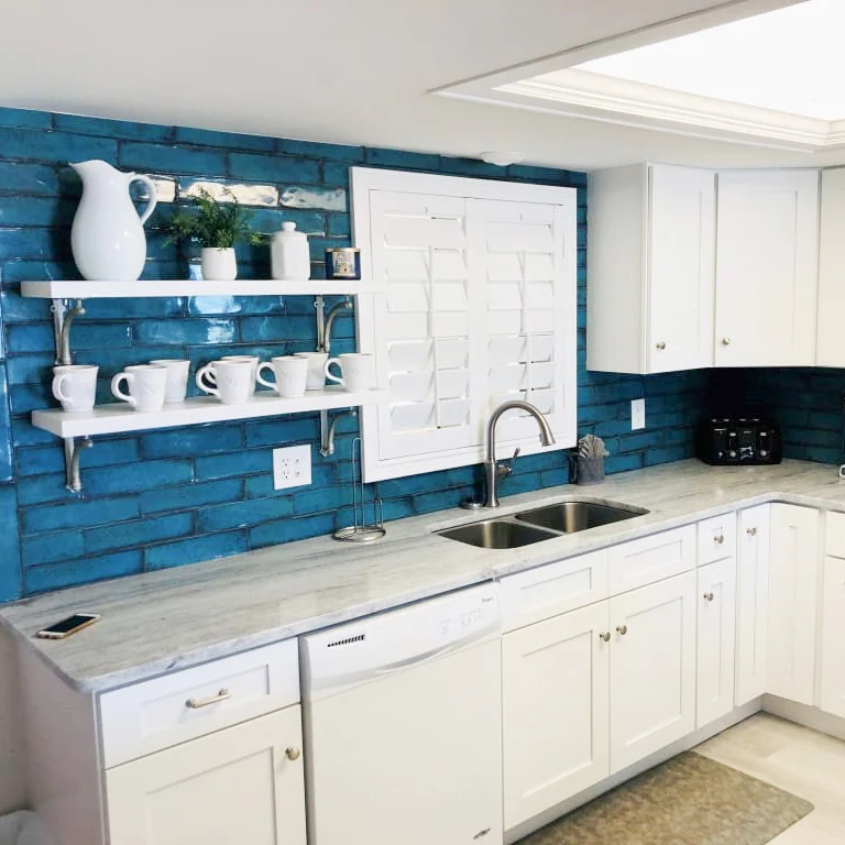 Castle Denim Blue 3x12 Polished Ceramic Subway Tile - Lux Tile - Image 9