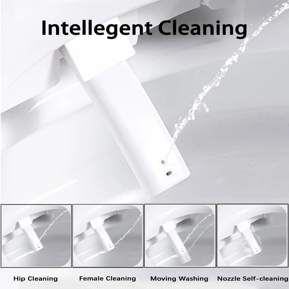 CATALINA 1.28 GPF Smart Bidet Toilet with Auto Open/Close Lid, Gloss White - Image 9