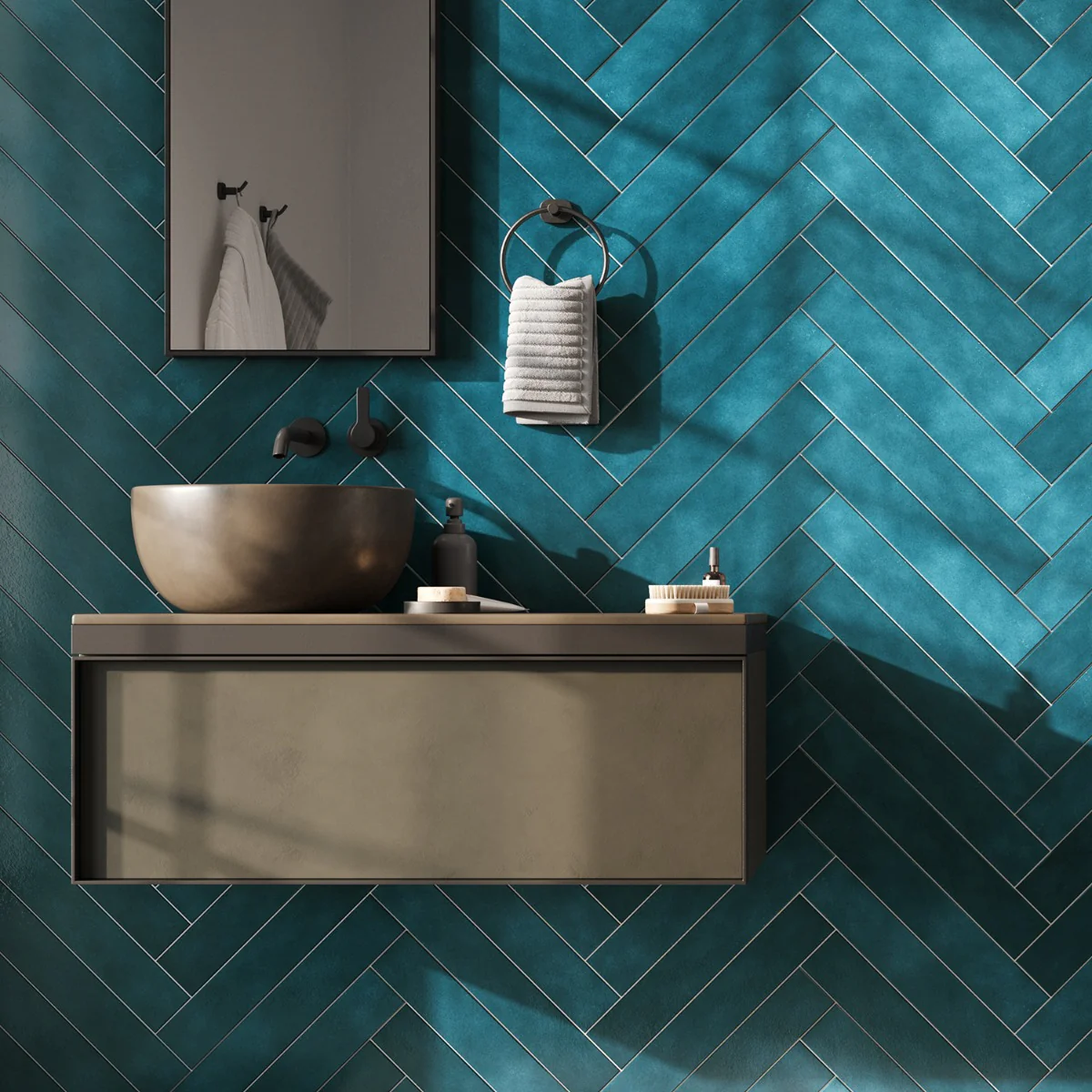 Cavallo Fiji Blue 3x18 Glazed Porcelain Subway Tile - Image 2