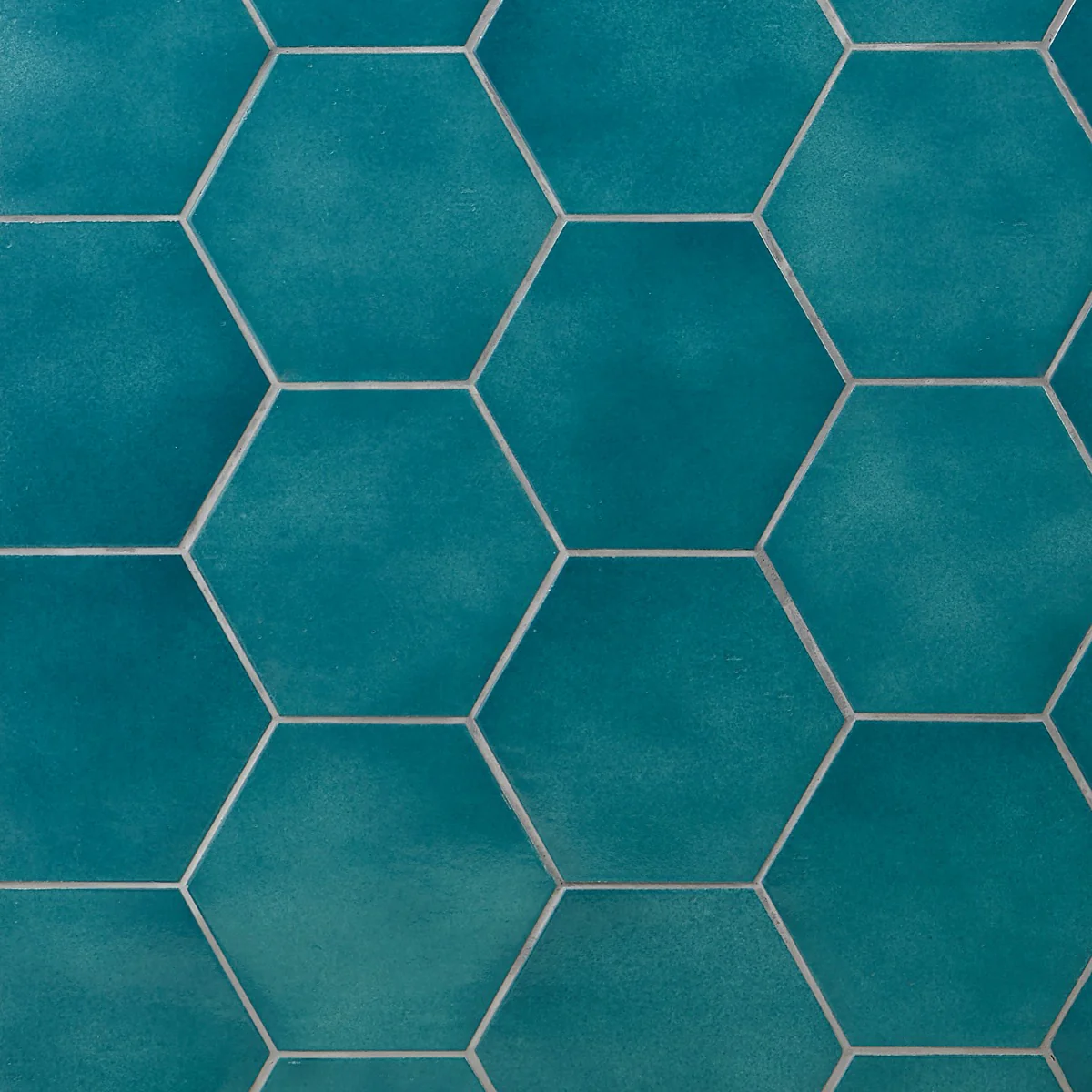 Cavallo Fiji Blue 7" Hexagon Glossy Porcelain Tile - Image 2