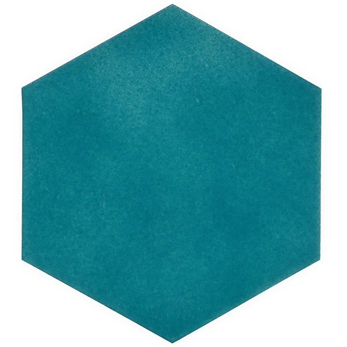 Cavallo Fiji Blue 7" Hexagon Glossy Porcelain Tile - Image 3
