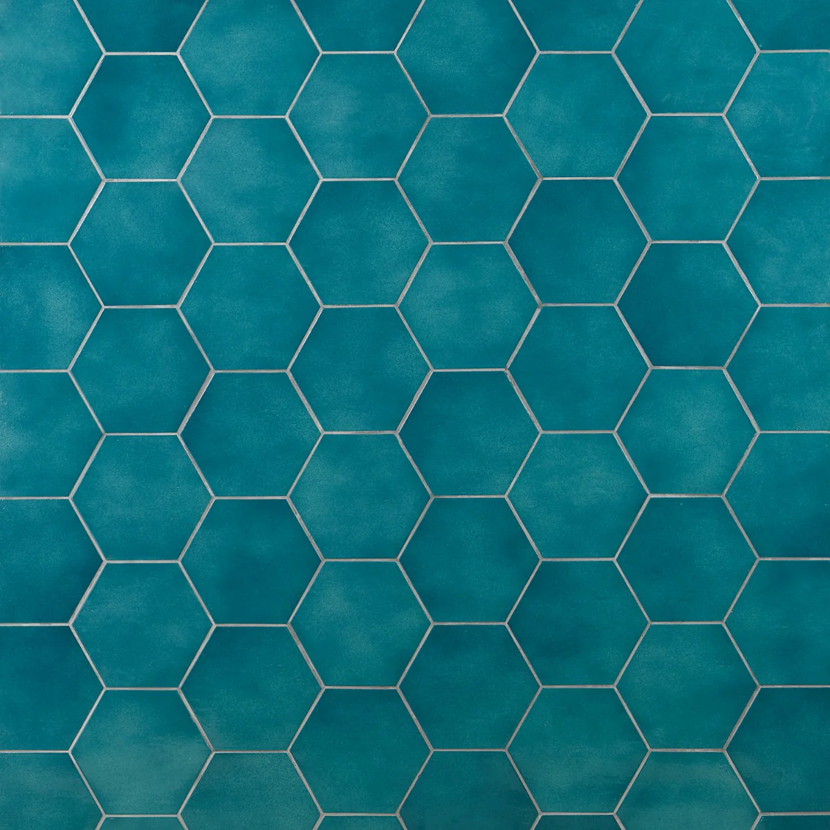 Cavallo Fiji Blue 7" Hexagon Glossy Porcelain Tile - Image 7