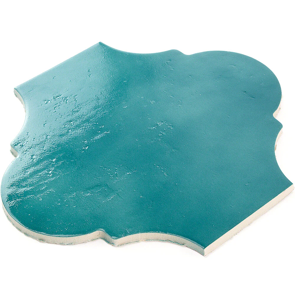 Cavallo Fiji Blue 8x10 Arabesque Glossy Porcelain Tile - Lux Tile - Image 8