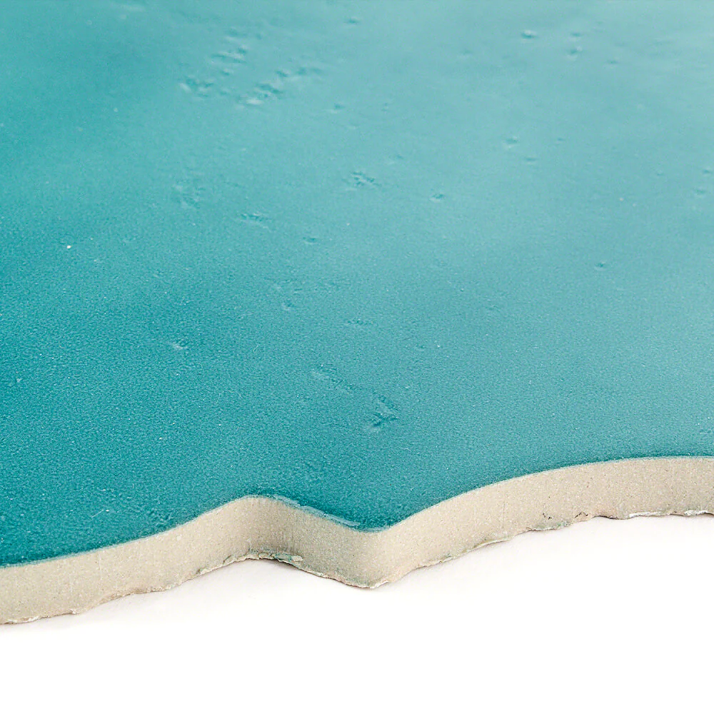 Cavallo Fiji Blue 8x10 Arabesque Glossy Porcelain Tile - Lux Tile - Image 9
