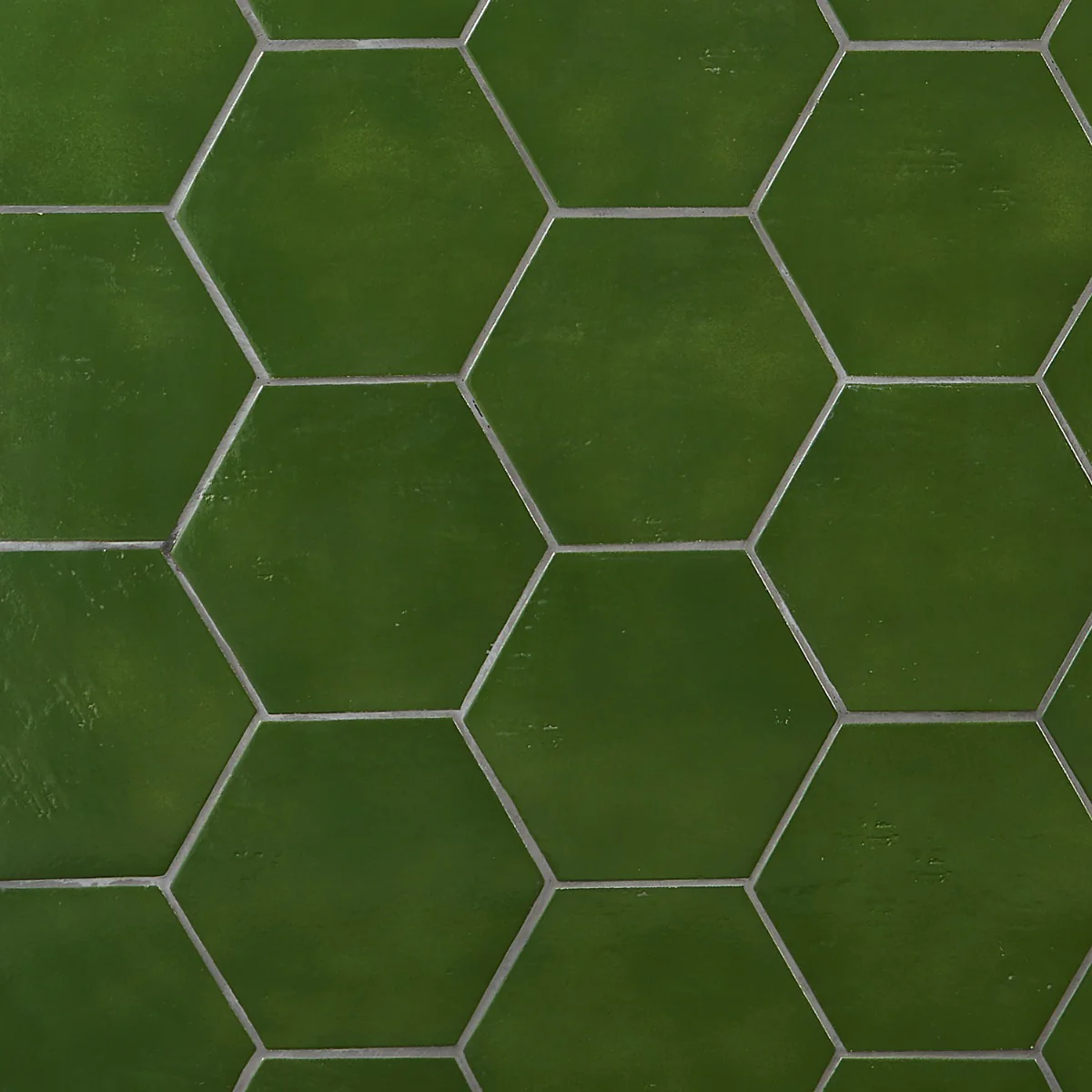Cavallo Monaco Green 7" Hexagon Glossy Porcelain Tile - Lux Tile - Image 3